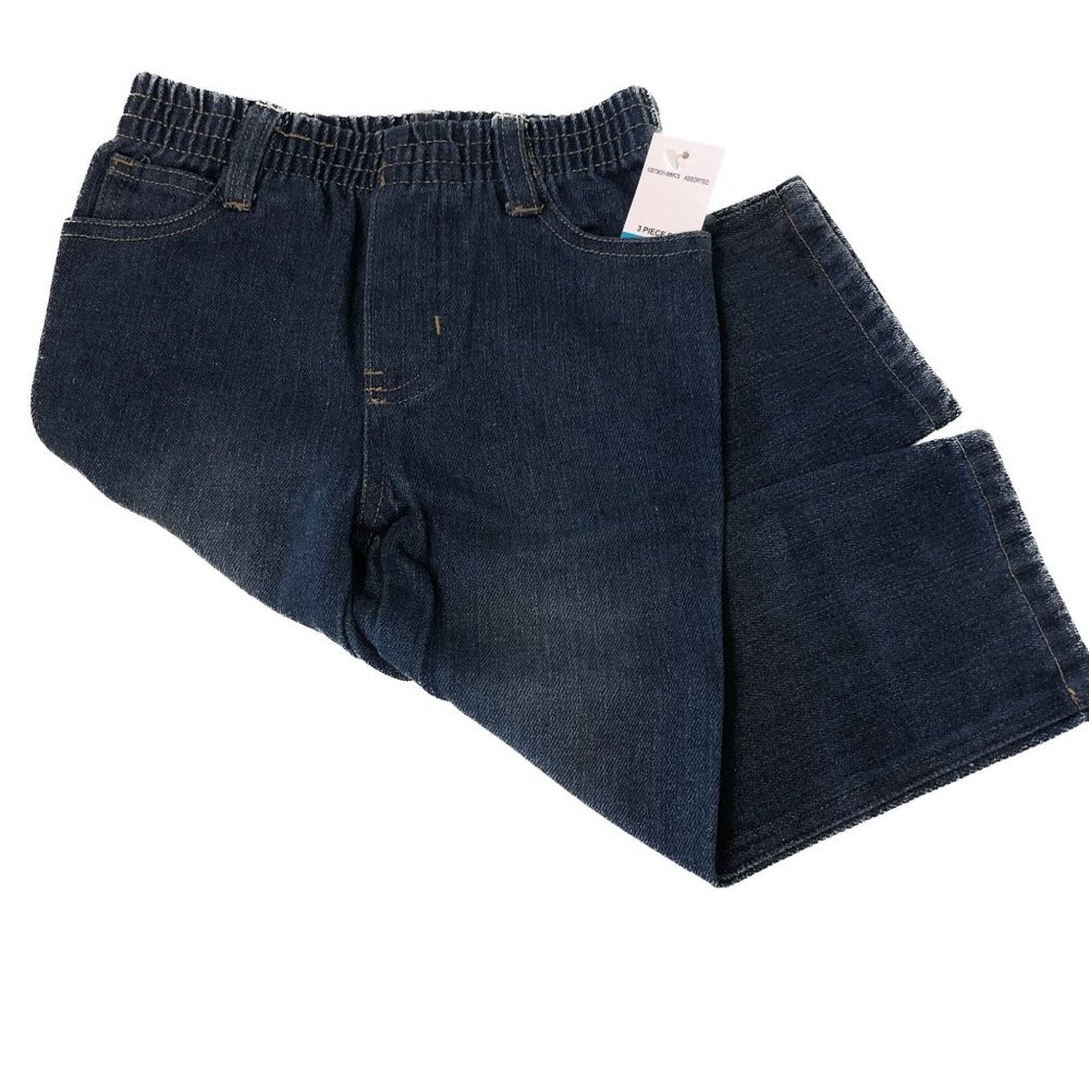Kids Headquarters Denim Jeans Blue With Pockets Pull On Size 24M - Picture 3 of 15